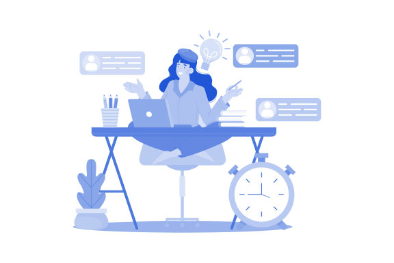 M729_ Multitasking Concept Illustration Pack