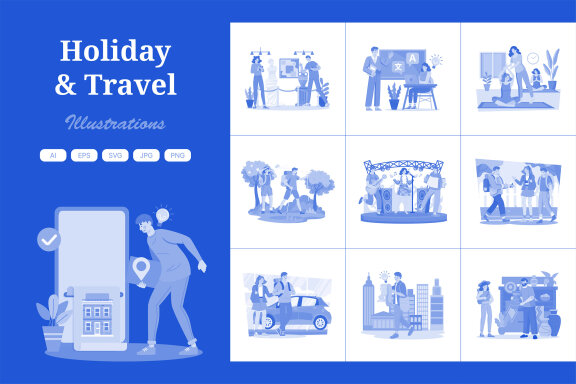 M728_Holiday & Travel Illustration Pack 2