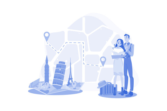 M719_Travel & Vacation Illustration Pack