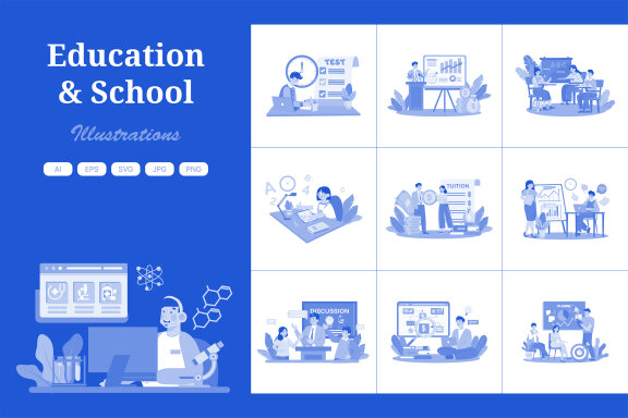 M712_School & Education Illustration Pack 2