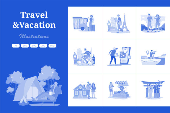 M711_Travel & Vacation Illustration Pack 2