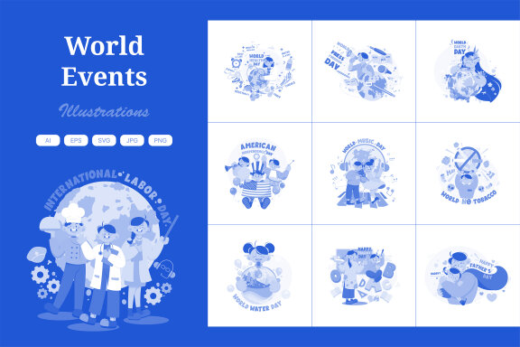 M706_World Events Illustration Pack