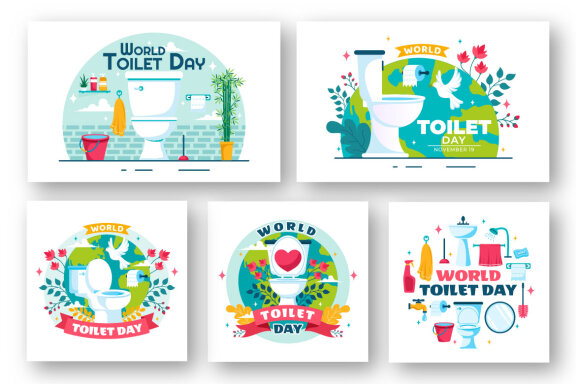 11 World Toilet Day Illustration