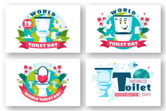 11 World Toilet Day Illustration