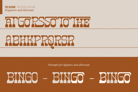 The Gasone | Western Slab Serif