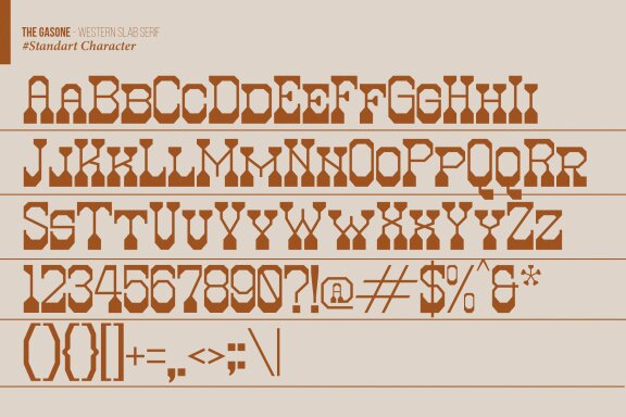 The Gasone | Western Slab Serif