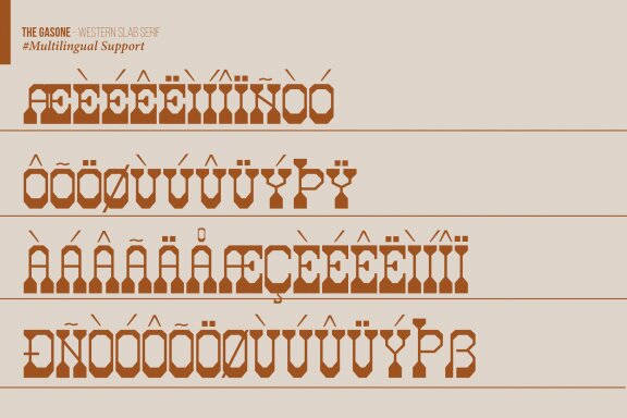 The Gasone | Western Slab Serif