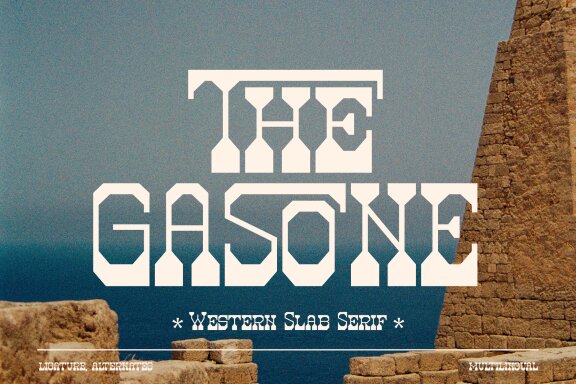 The Gasone | Western Slab Serif