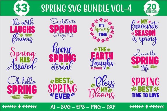 Spring SVG Bundle 