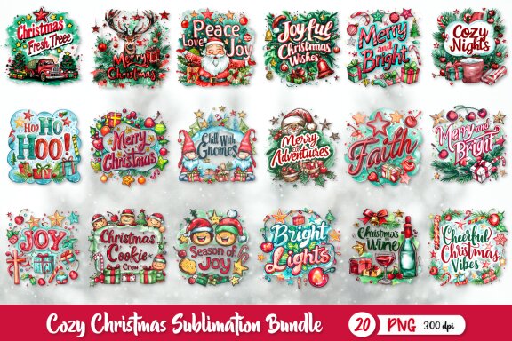 Cozy Christmas Sublimation Bundle