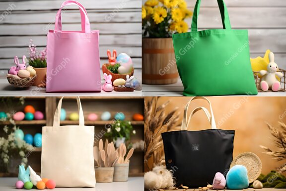 Easter Sunday Tote Bag Mockup Bundle