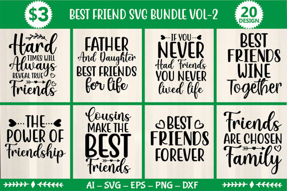 The Best Friends SVG Bundle