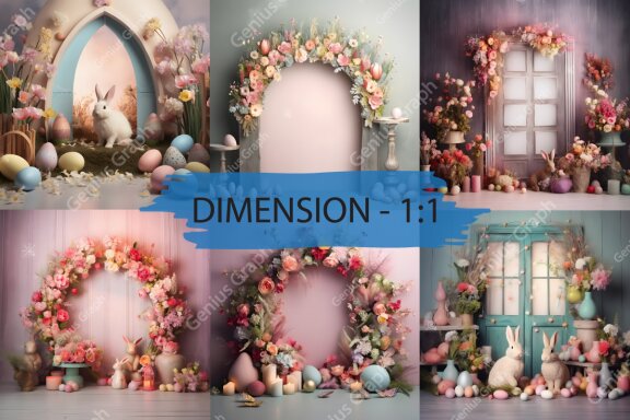 Easter Sunday Digital Backdrop Bundle