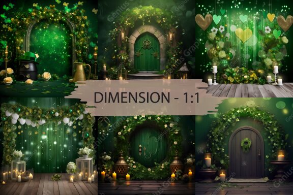 St Patrick's Day Digital Backdrop Bundle