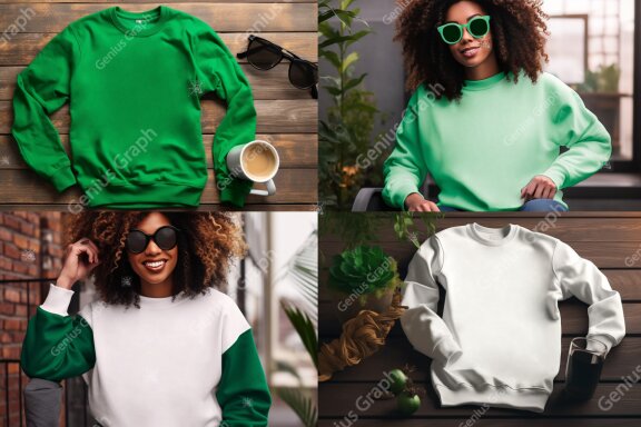 St Patrick's Gildan 18000 Mockup Bundle