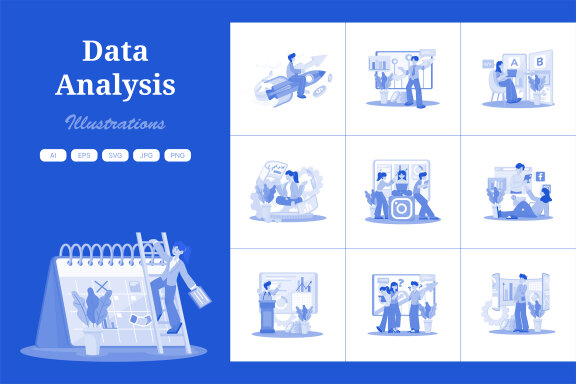 M702_Data Analysis Illustration Pack 