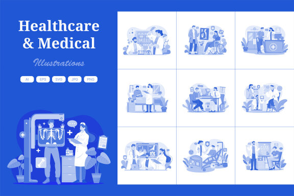M701_Healthcare & Medical Illustration Pack 2