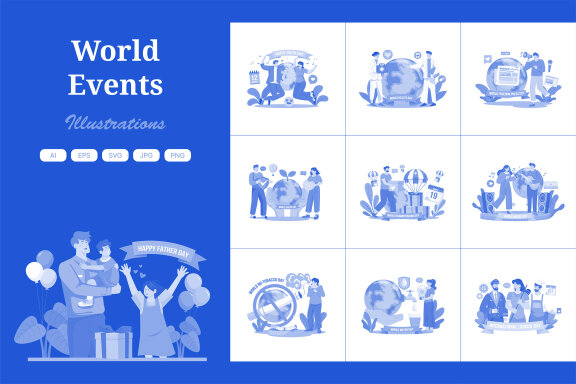 M697_World Events Illustration Pack 2