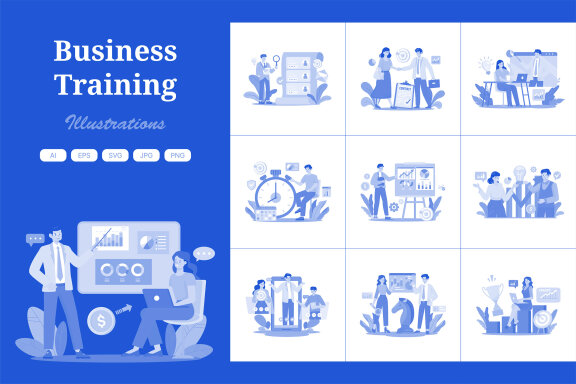 M685_Business Training Illustration Pack 1