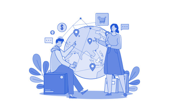 M676_Online Shopping Illustration Pack 1