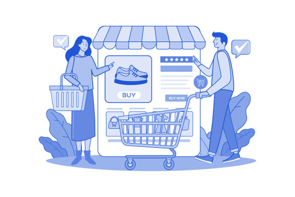 M676_Online Shopping Illustration Pack 2