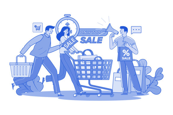 M676_Online Shopping Illustration Pack 2