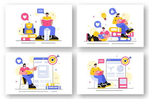 15 Education and Books Illustration