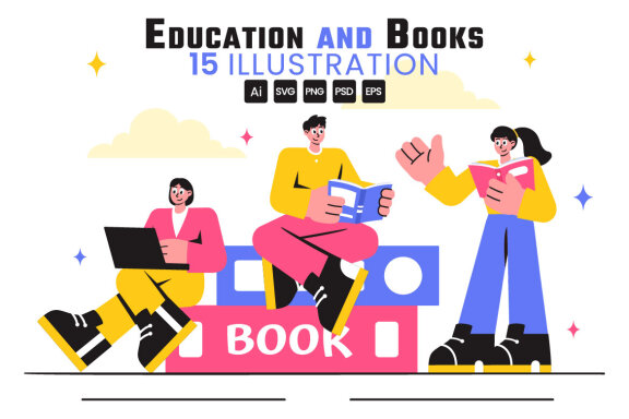 15 Education and Books Illustration
