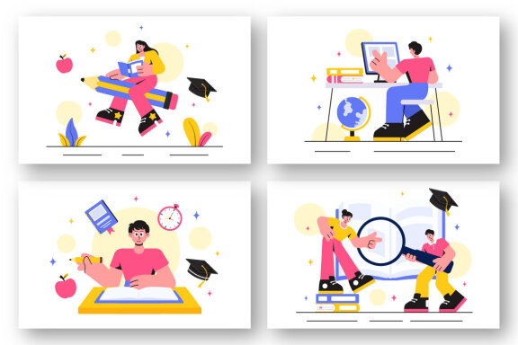 15 Education and Books Illustration