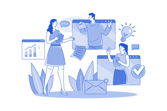 M672_Digital Business Illustration Pack 1