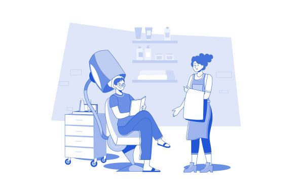 M669_Beauty Salon & Spa Illustration Pack