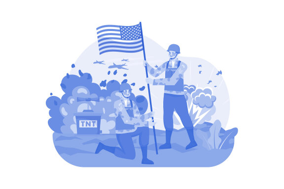 M665_Happy Veterans Day Illustration Pack
