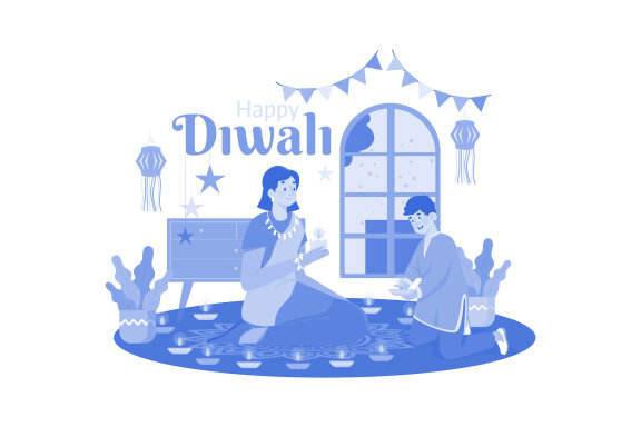 M661_Diwali Celebration Illustration Pack
