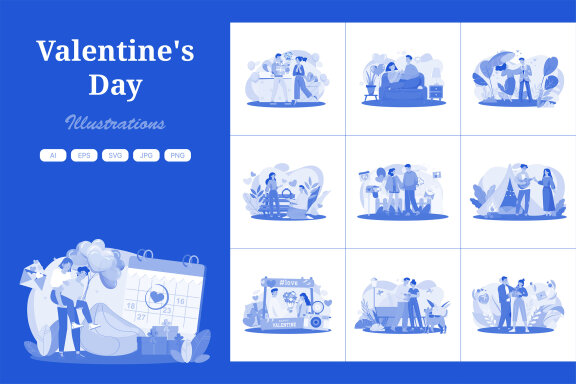 M660_Valentine's Day Illustration Pack