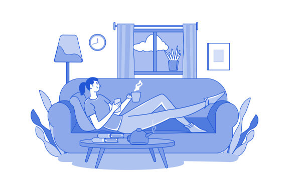 M658_People In Lockdown Illustration Pack