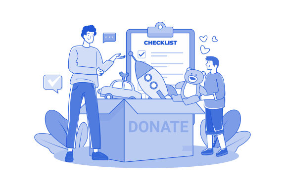 M657_Charity and Donation Illustration Pack
