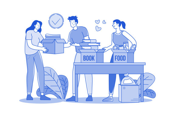 M657_Charity and Donation Illustration Pack