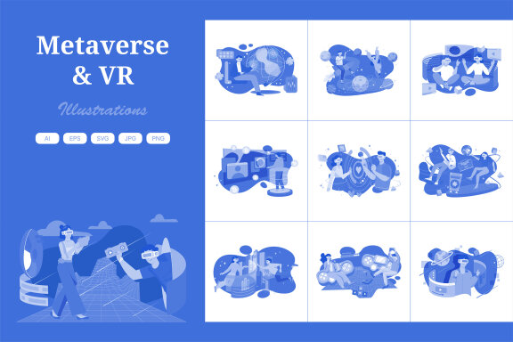 M650_Metaverse Illustration Pack