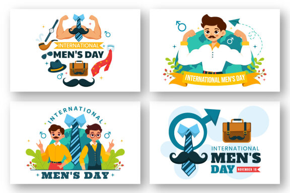 12 International Men's Day Illustration