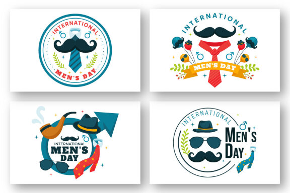 12 International Men's Day Illustration