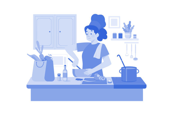 M638_Cooking & Kitchen Illustration Pack