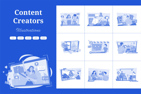 M630_Content Creator Illustration Pack 2