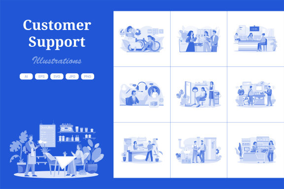 M628_Customer Support Illustration Pack 1
