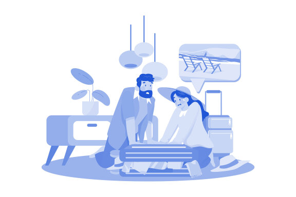M627_Vacation Travel Illustration Pack 1