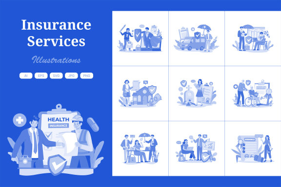 M625_Insurance Services Illustration Pack 2