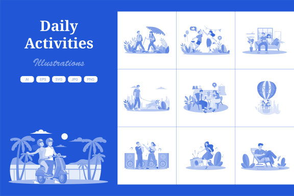 M621_Daily Activities Illustration Pack 2