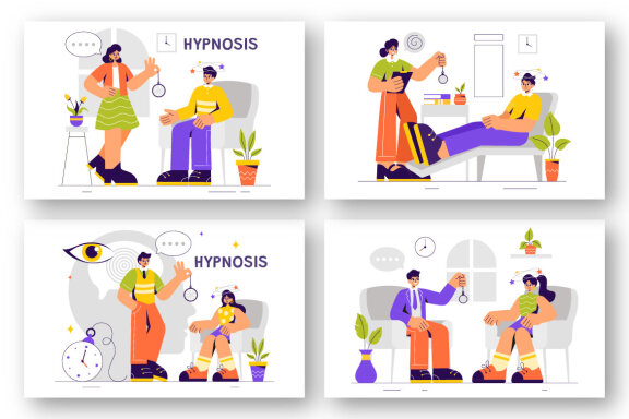 9 Hypnosis Design Illustration