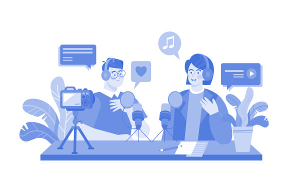 M598_Live Podcast Illustration Pack 1