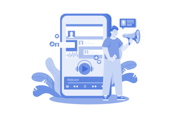 M598_Live Podcast Illustration Pack 2