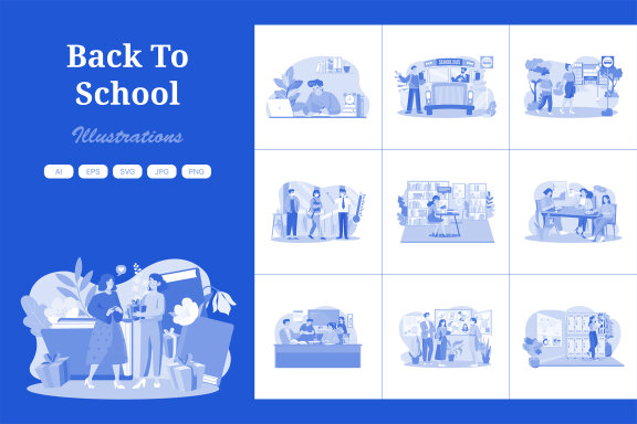 M596_Back To School Illustration Pack 2